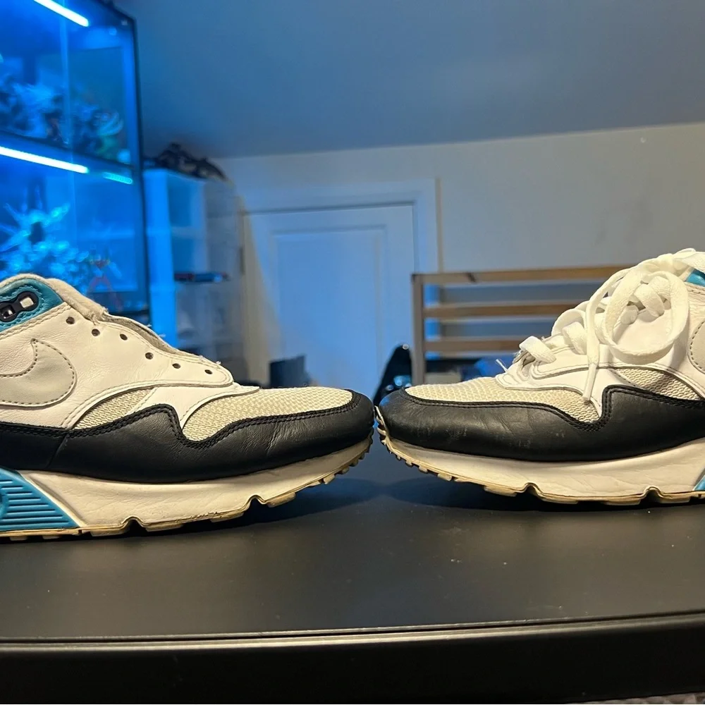 Nike men’s size 9 air max 90/1 in Laser blue - Picture 2 of 4